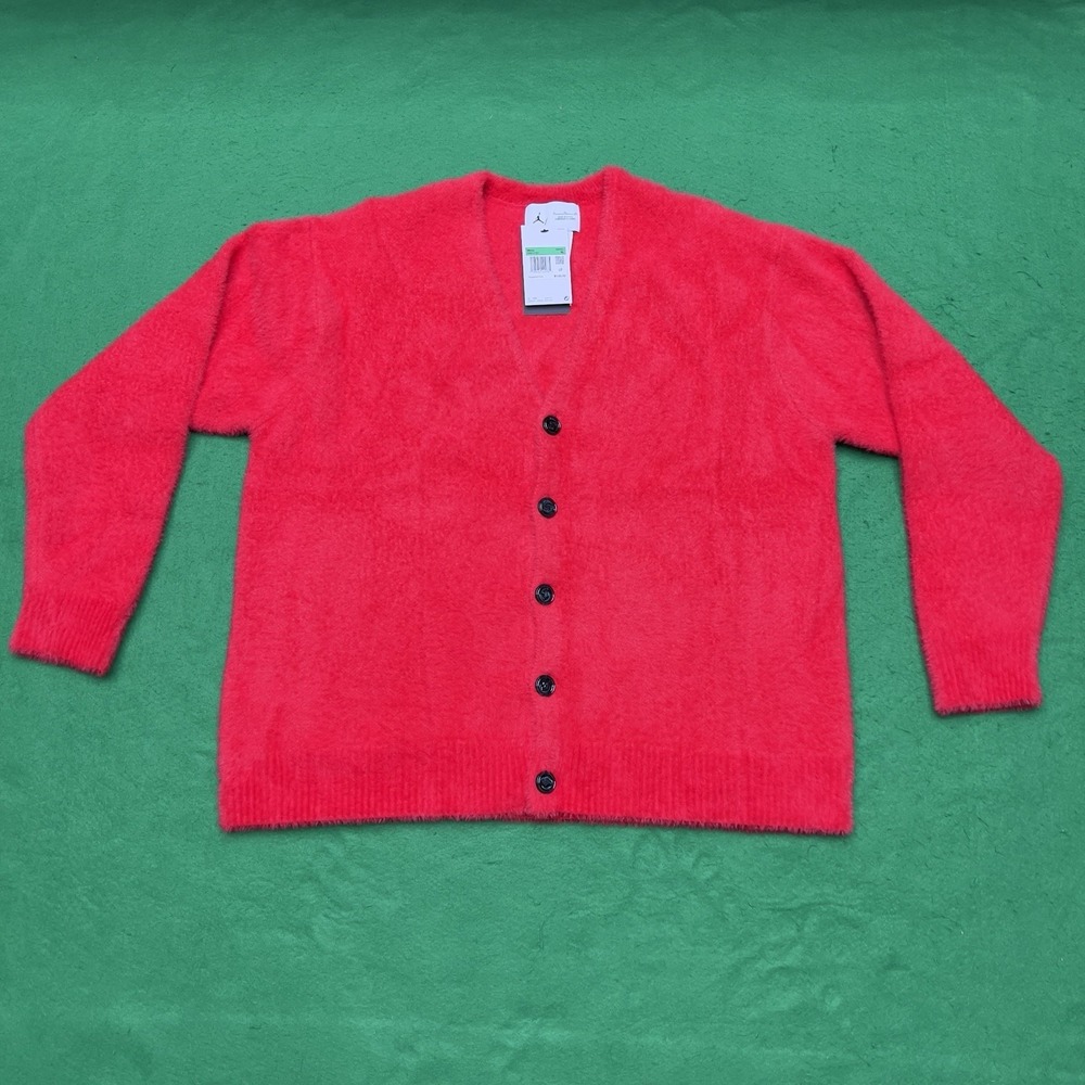 Jordan Tatum Men's Size XL University Red Long Sleeve Basketball Cardigan $120